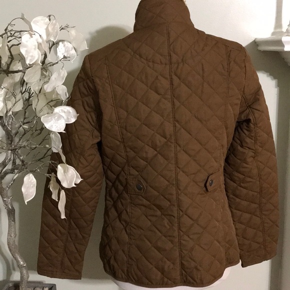 Brown quilted jacket - Picture 4 of 4